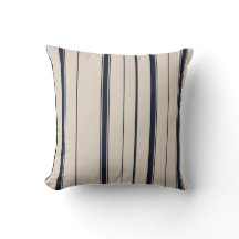 Rayado azul marino y crema 