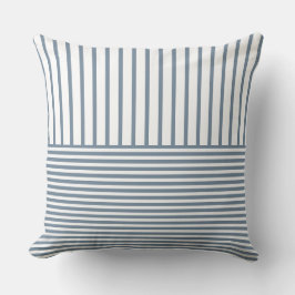 Cojín Decorativo Rayado Blanco Y Negro