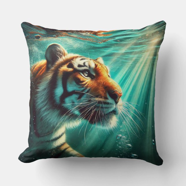 Cojín Decorativo Rayas abisales (Anverso)