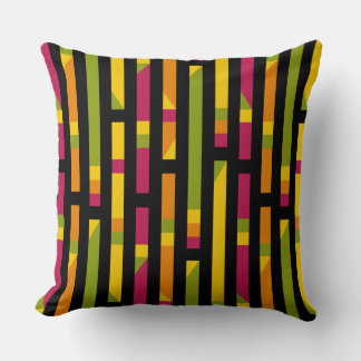 Cojín Decorativo Rayas abstractas 170615 (1) - Diagonal Con Negro