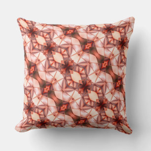 Cojín Decorativo Rayas abstractas de rapto sedoso en vino rosado