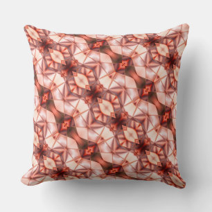 Cojín Decorativo Rayas abstractas de rapto sedoso en vino rosado