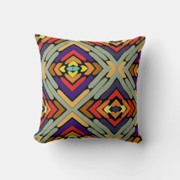 Cojín Decorativo Rayas abstractas multicolores