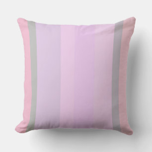 Cojín Decorativo Rayas abstractas púrpura y rosa