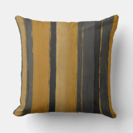 Cojín Decorativo rayas amarillas y grises