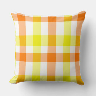 Cojín Decorativo Rayas amarillas y naranjas