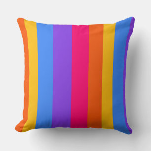 Cojín Decorativo Rayas arcoiris