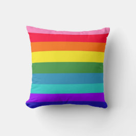 Cojín Decorativo Rayas arcoiris MoJo Pillow estadounidense