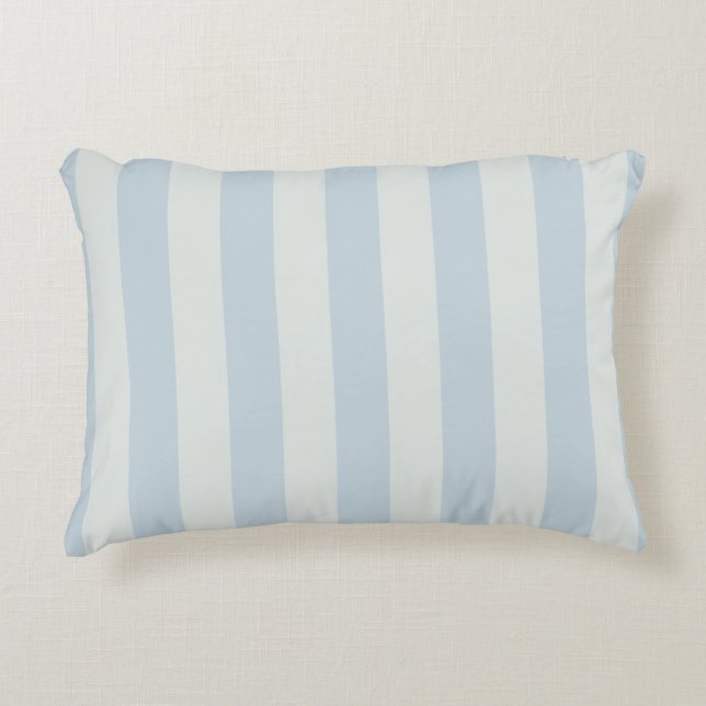 Cojín Decorativo Rayas Azules Claras (Anverso)