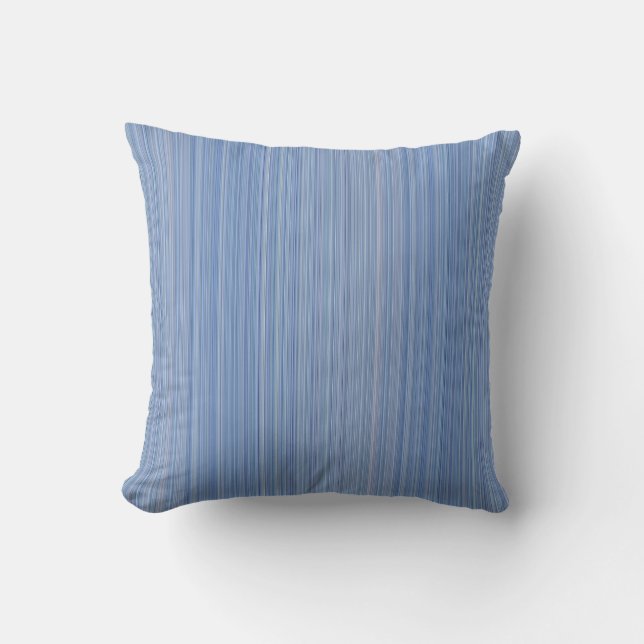 Cojín Decorativo Rayas Azules de Bebé (Anverso)