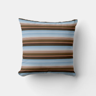 Cojín Decorativo Rayas azules marrones vintage lindas