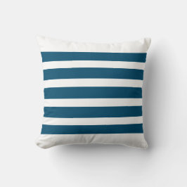 Cojín Decorativo Rayas Azules Oceánicas