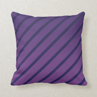 Cojín Decorativo Rayas azules púrpuras y profundas diagonales