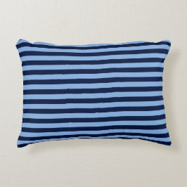 Cojín Decorativo Rayas azules sobre azul