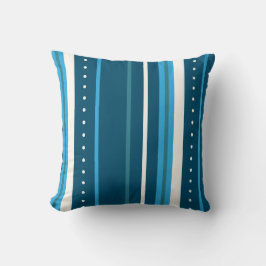 Cojín Decorativo Rayas azules y blancas