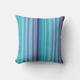 Cojín Decorativo Rayas azules y lilas