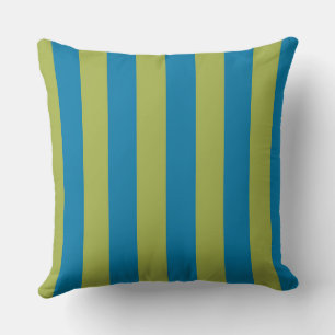 Cojín Decorativo Rayas azules y verdes