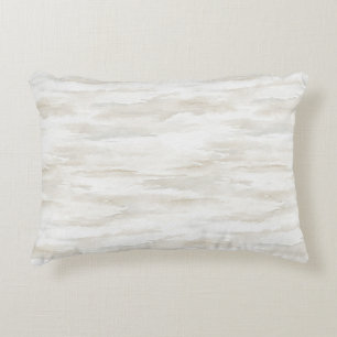 Cojín Decorativo Rayas Blancas Crema Abstracto