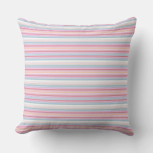 Cojín Decorativo Rayas blancas rosadas lindas