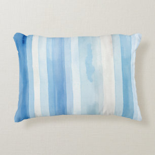Cojín Decorativo Rayas Blancas y Azules de Santorini