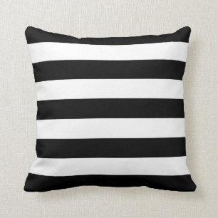 Cojín Decorativo Rayas blancos y negros básicas