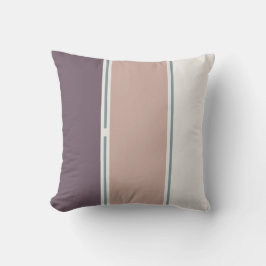Cojín Decorativo Rayas cálidas de arena y beige