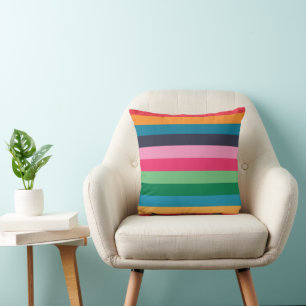Cojín Decorativo Rayas Coloridas