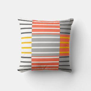 Cojín Decorativo Rayas coloridas Diseño Art Resumen Pillow