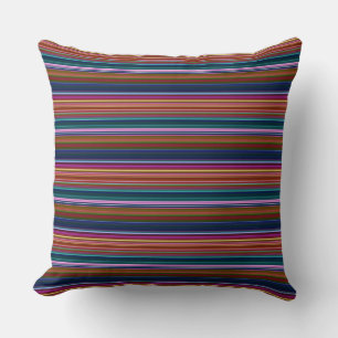 Cojín Decorativo Rayas coloridas retro lindas