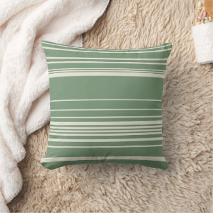 Cojín Decorativo Rayas complejas en verde