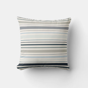 Cojín Decorativo Rayas Costeras Azules