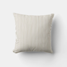 Cojín Decorativo Rayas de beige y blanco