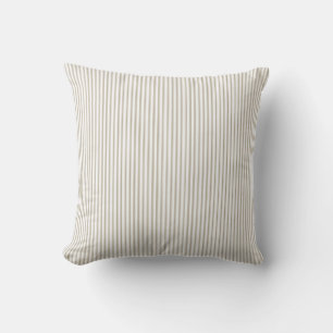 Cojín Decorativo Rayas de beige y blanco
