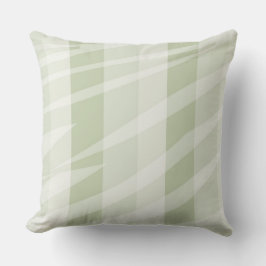 Cojín Decorativo Rayas de cebra blanca verde suave