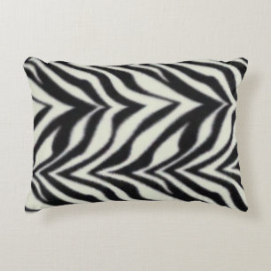 Cojín Decorativo Rayas de cebra Negras Blancas Safari Salvaje