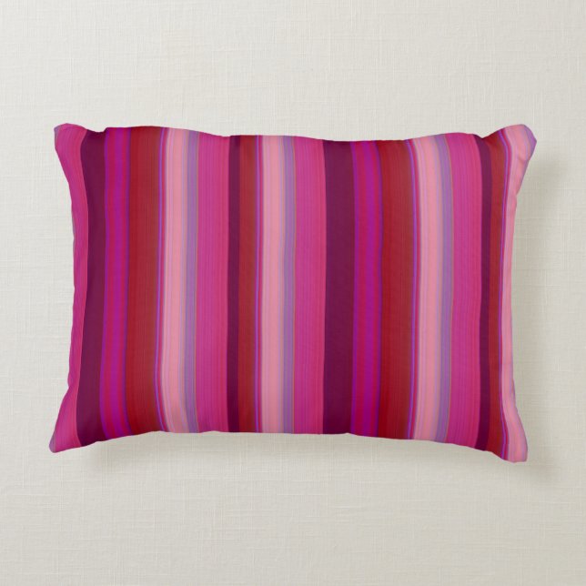 Cojín Decorativo Rayas de Dulce Caramelo (Reverso)