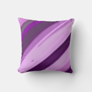 Cojín Decorativo Rayas de lavanda púrpura