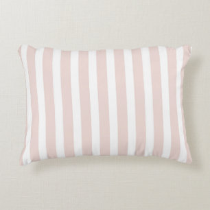 Cojín Decorativo Rayas de lavanda rosa blanco