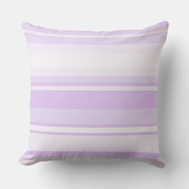 Cojín Decorativo Rayas de lilac (Anverso)