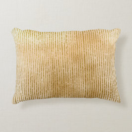 Cojín Decorativo Rayas de oro lujosas, moderno, elegante