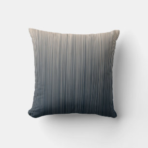 Cojín Decorativo Rayas de Pizarra y Crema