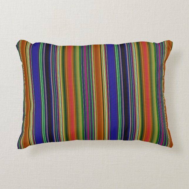 Cojín Decorativo Rayas de playa (Anverso)