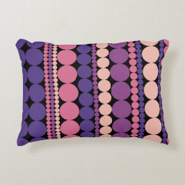 Cojín Decorativo Rayas de punto geométrico retro