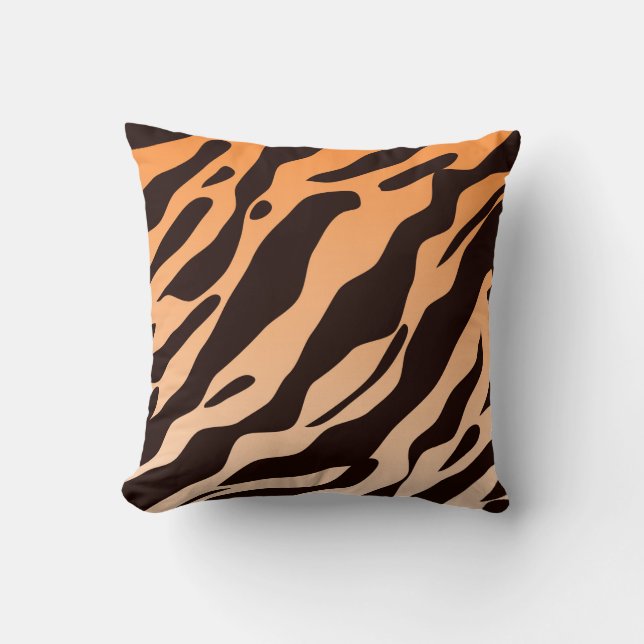 Cojín Decorativo Rayas de Tigre (Anverso)