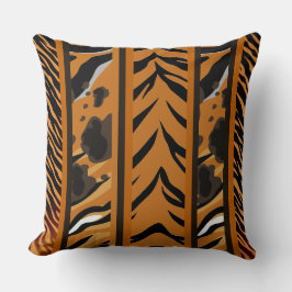 Cojín Decorativo Rayas de Tigre Estampado Animal