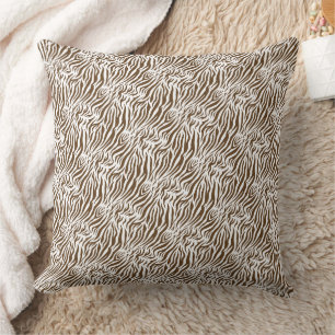 Cojín Decorativo Rayas de Tigre Estampado Animal Patrón Continuo