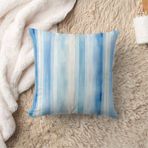 Cojín Decorativo Rayas de tonos azules
