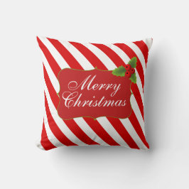 Cojín Decorativo Rayas del bastón de caramelo de las Felices