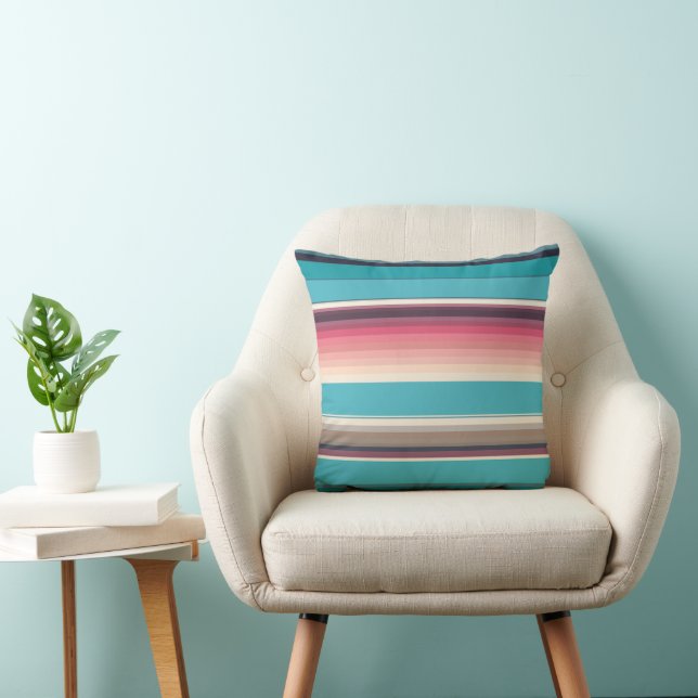 Cojín Decorativo Rayas del horizonte (Silla)