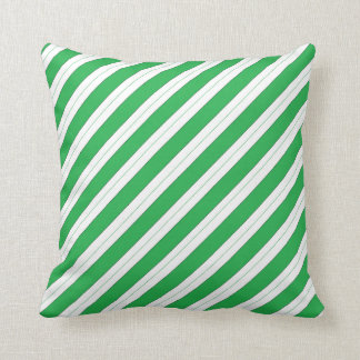 Cojín Decorativo Rayas del verde del bastón de caramelo
